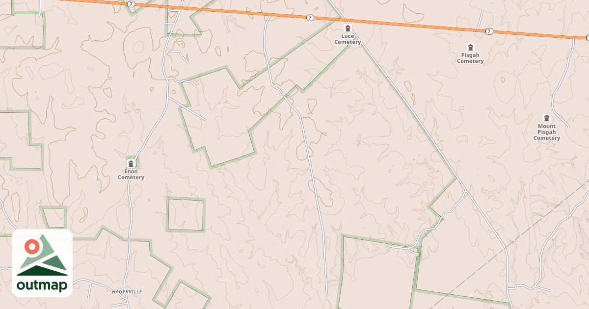 Map of HAGERS CREEK
