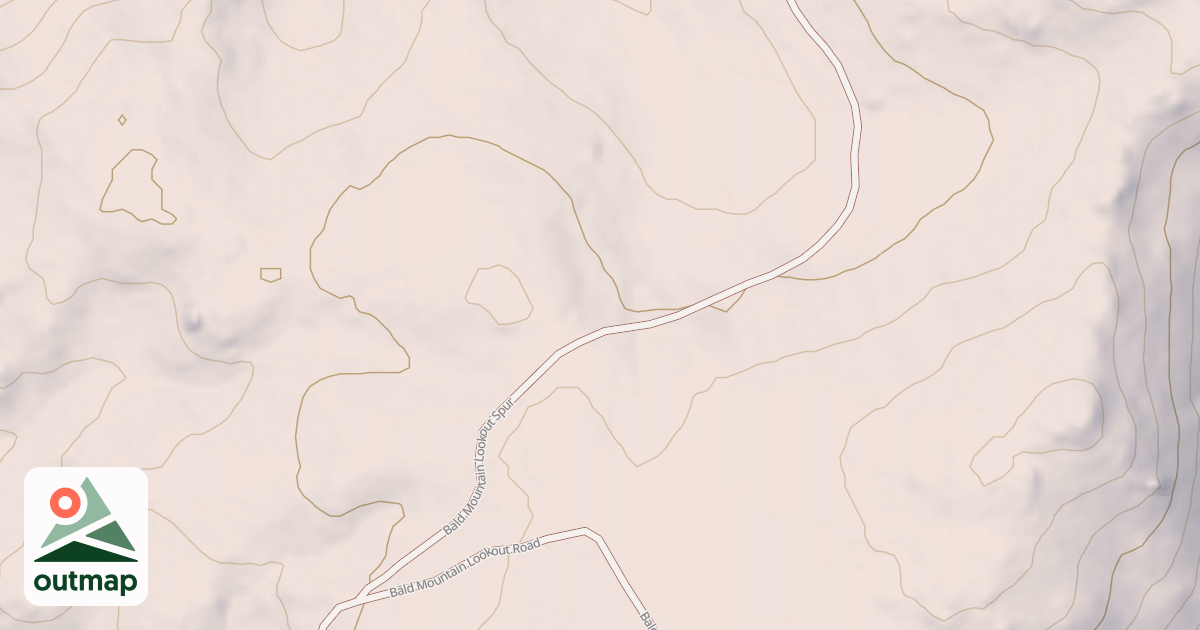 Map of BALD MTN. L.O.