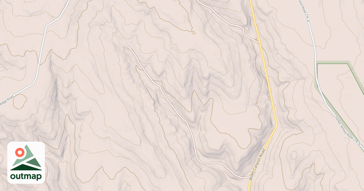 Map of BOLES CANYON BR 5U