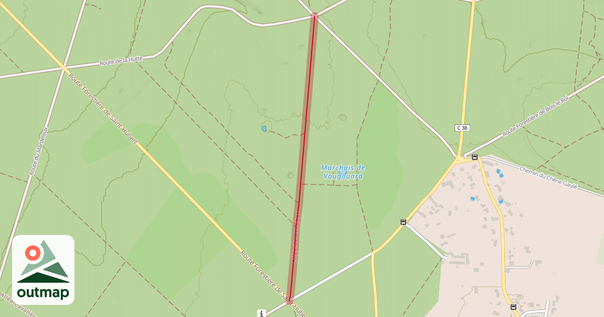 Map of Allée de Bel Ébat