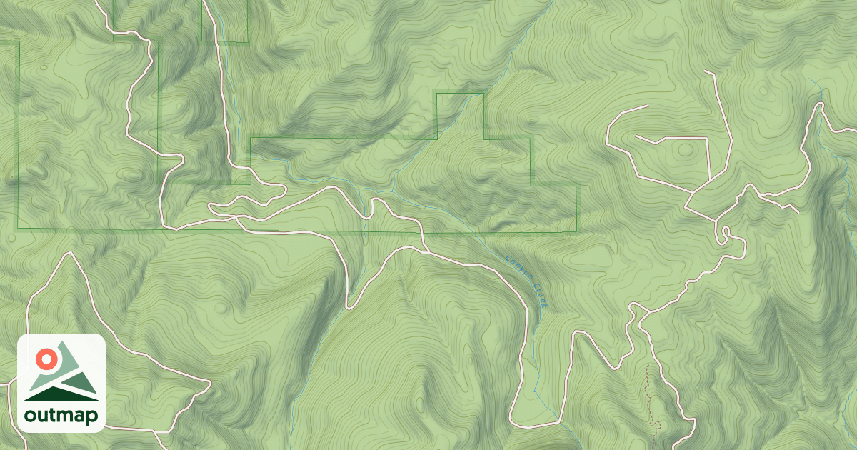 Map of CANYON CREEK RD