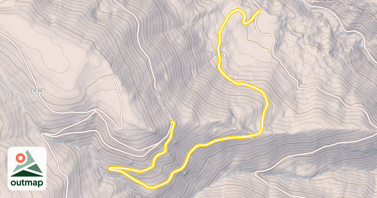 Map of Forest Road 5808-212