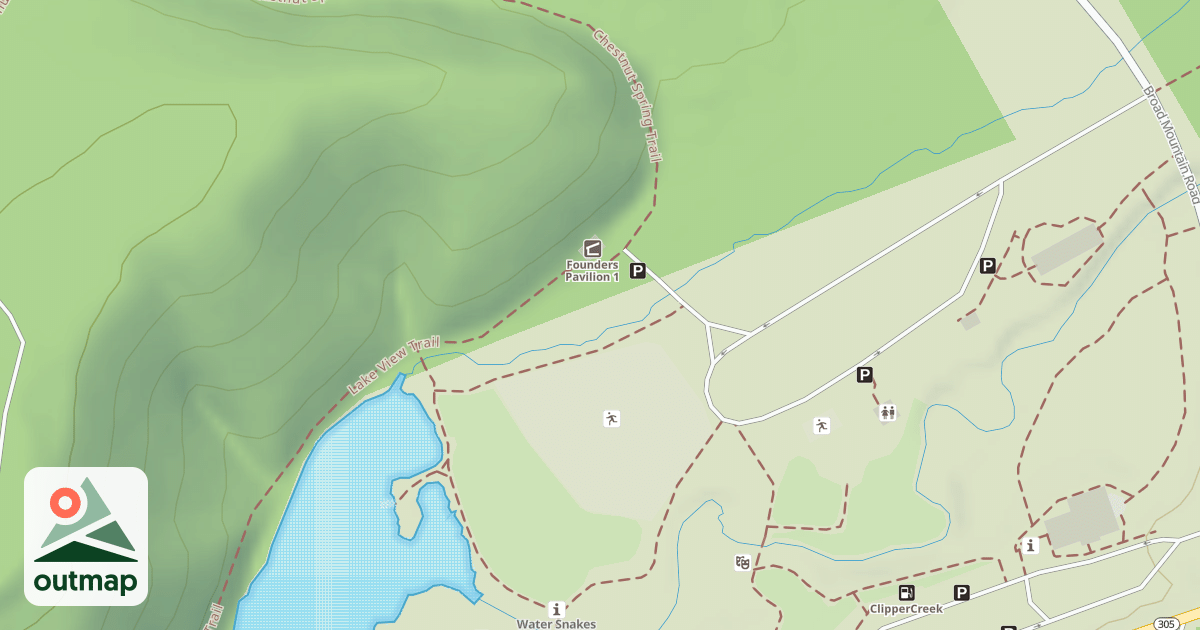Map of Greenwood Furnace State Park Trails