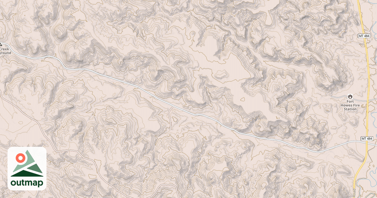 Map of COW CREEK