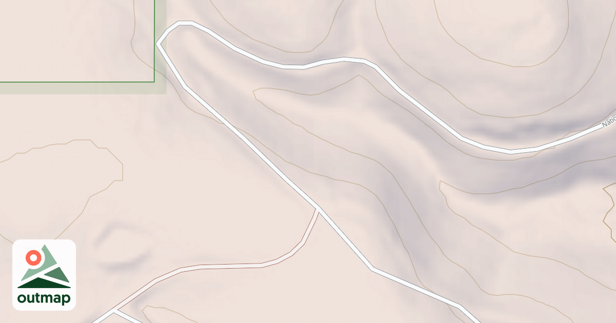 Map of DINNER BUCKET RIDGE
