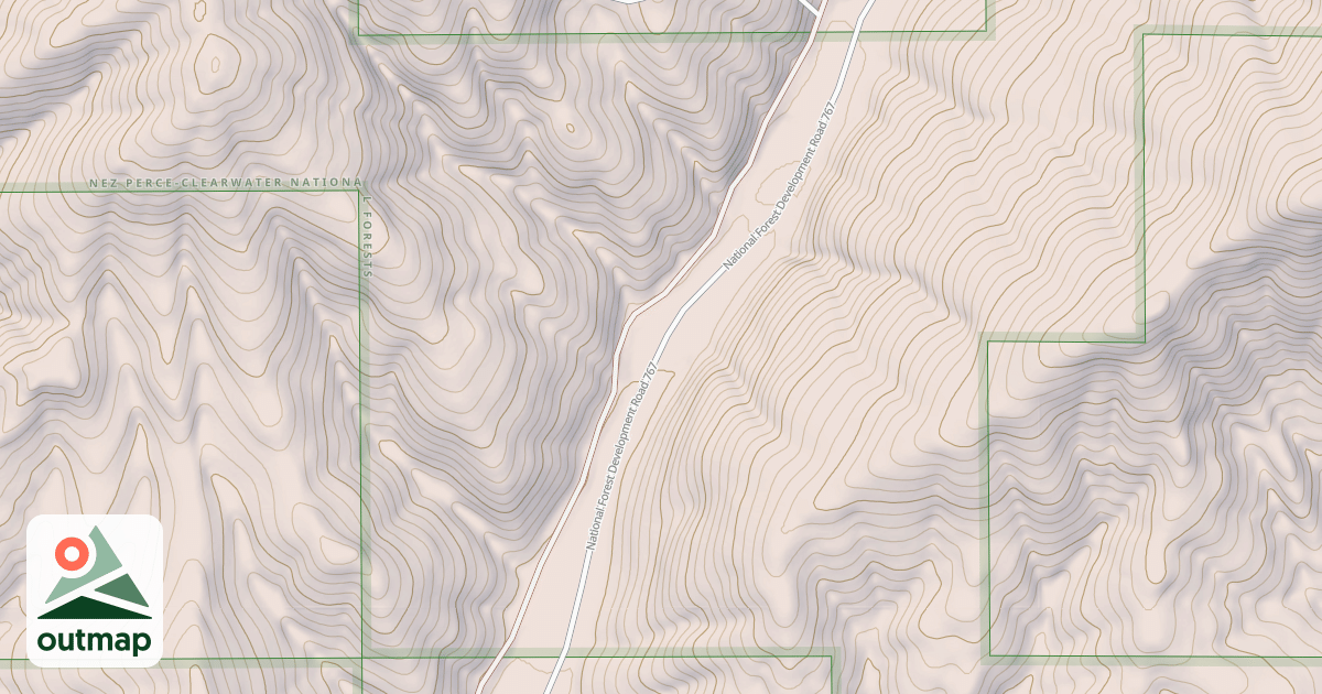 Map of N F PALOUSE RIVER C