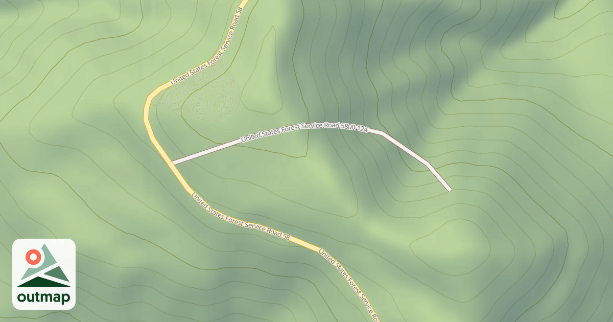 Map of USFS National Forest System Roads {B25C9641-0E3F-49EF-9176-E8564ADF69BE}