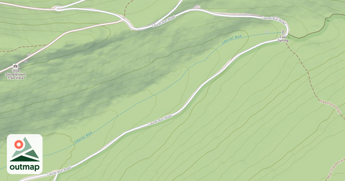 Map of Rothrock State Forest Seven Mountains Snowmobile Trails