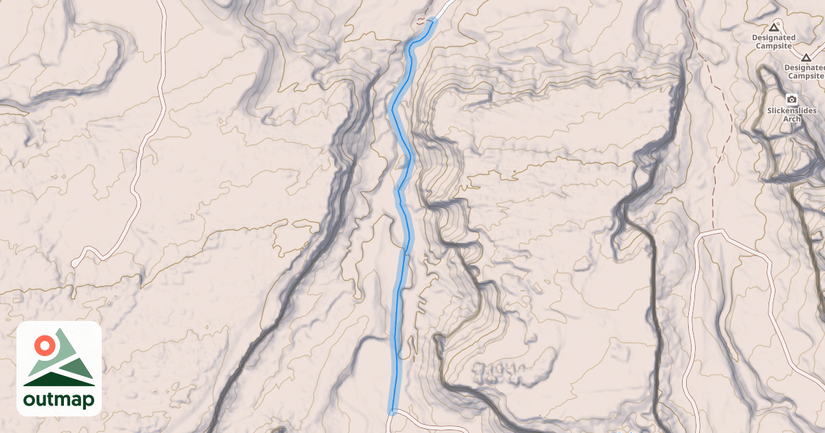 Map of Dinosaur Trail