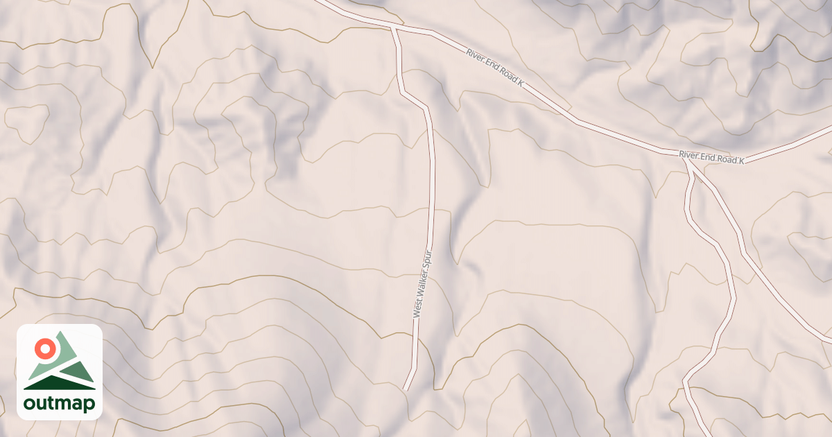 Map of WEST WALKER SPUR
