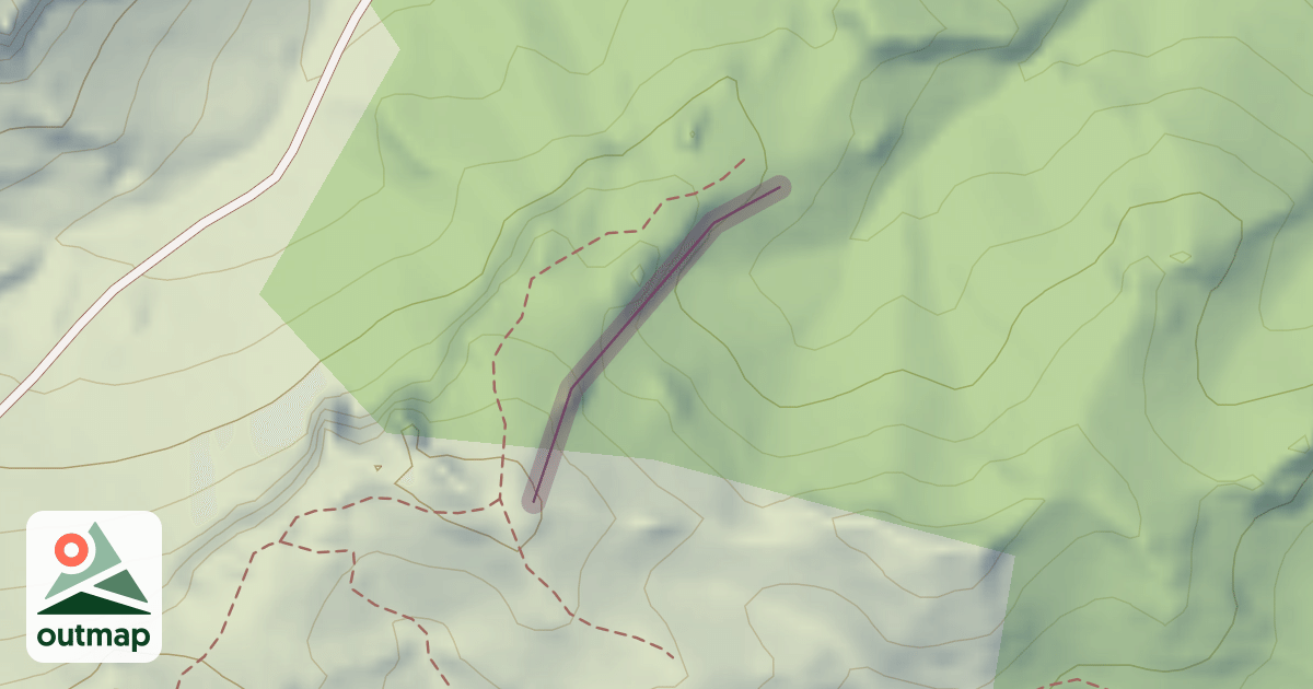 Map of Site d'escalade du Vallon du Milieu