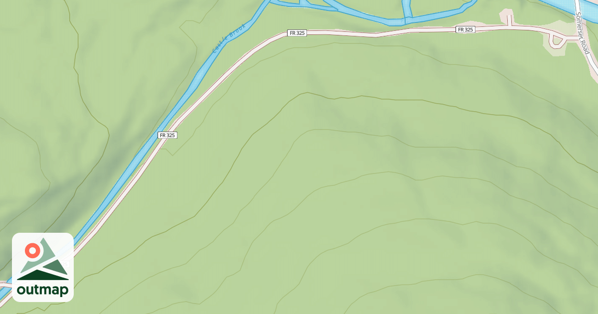Map of CASTLE BROOK