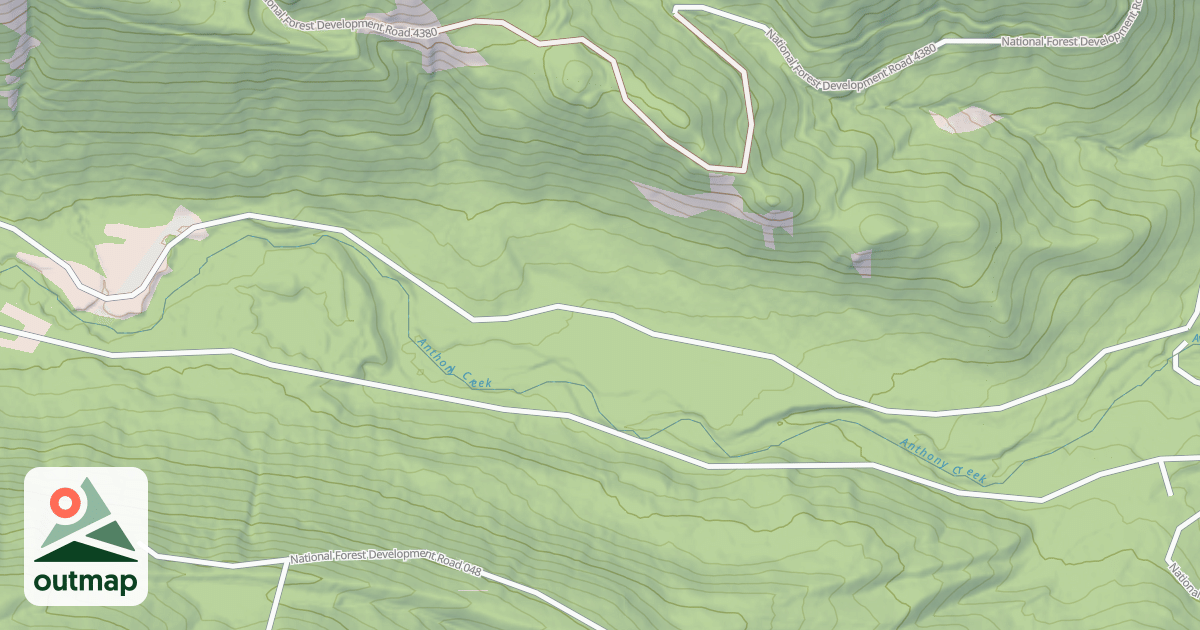 Map of USFS National Forest System Roads {2B2F5801-B484-4901-8C28-10D13B6C93B4}