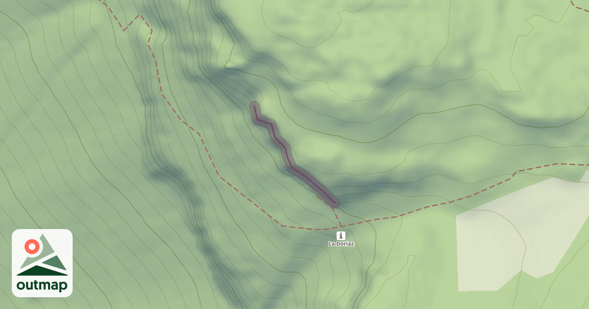 Map of Col de la Doriaz