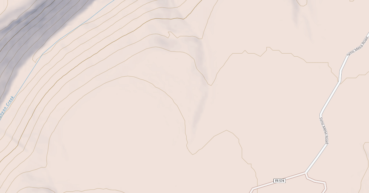 Map preview of Sims Mesa