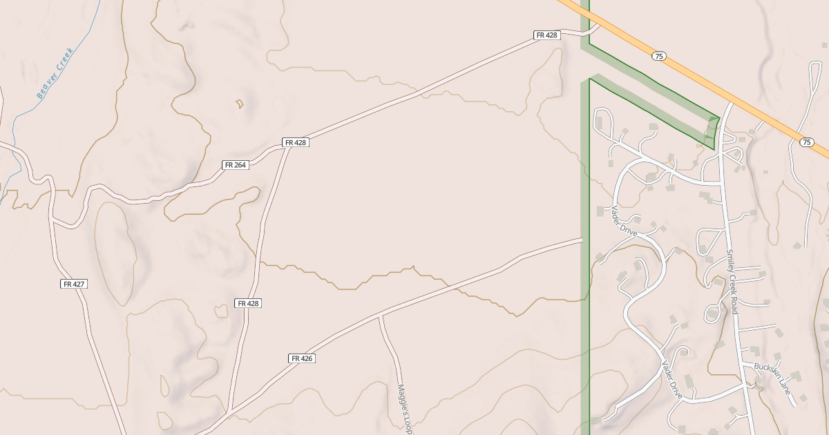 Map preview of LITTLE BEAVER CUT-OFF