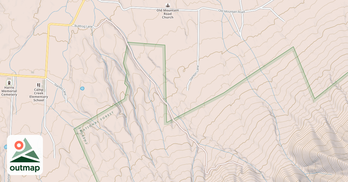 Map of CAMP CREEK