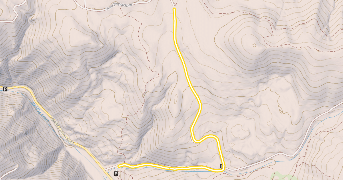 Map preview of Moser Jumpoff Road