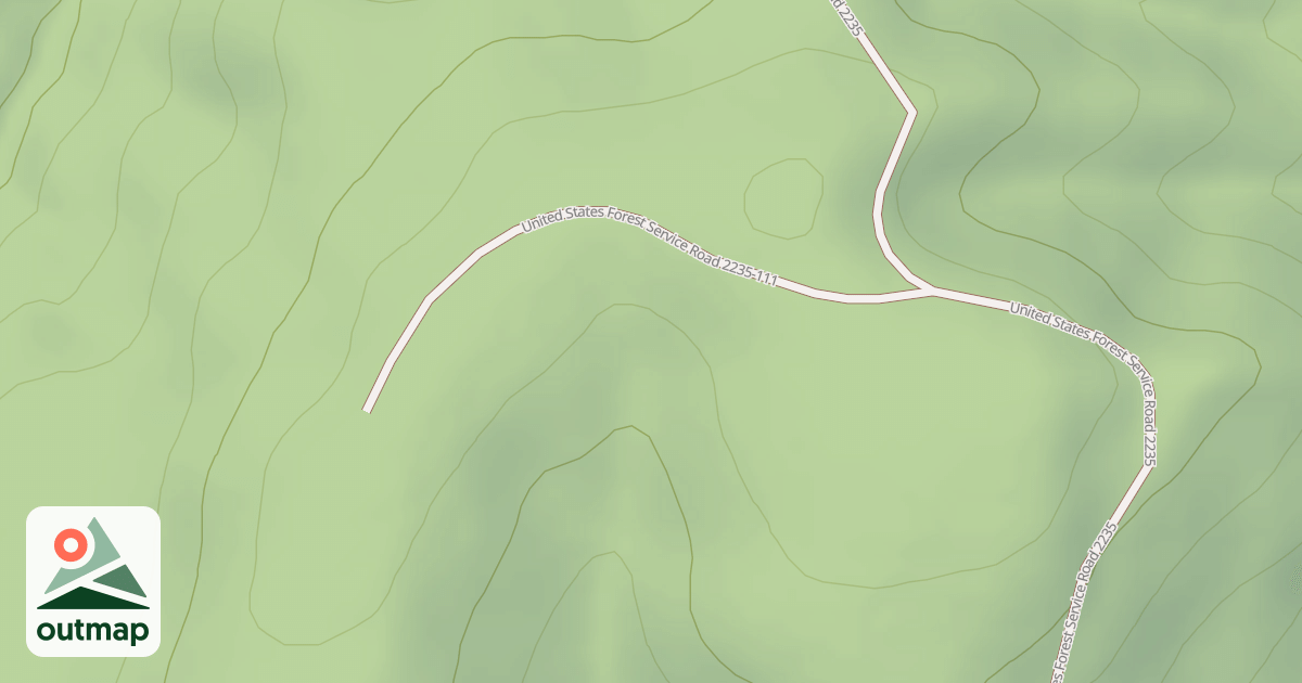 Map of USFS National Forest System Roads {EC4221CE-305F-49F0-AA57-92031C6663CD}