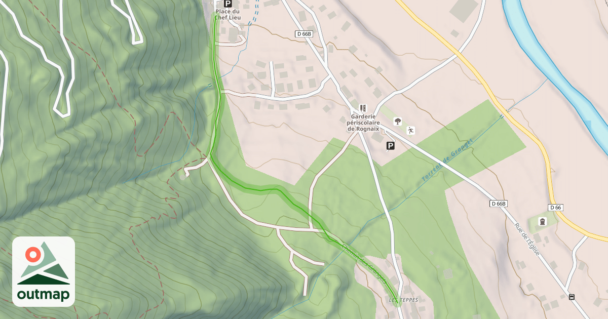 Map of Chemin des Grangets