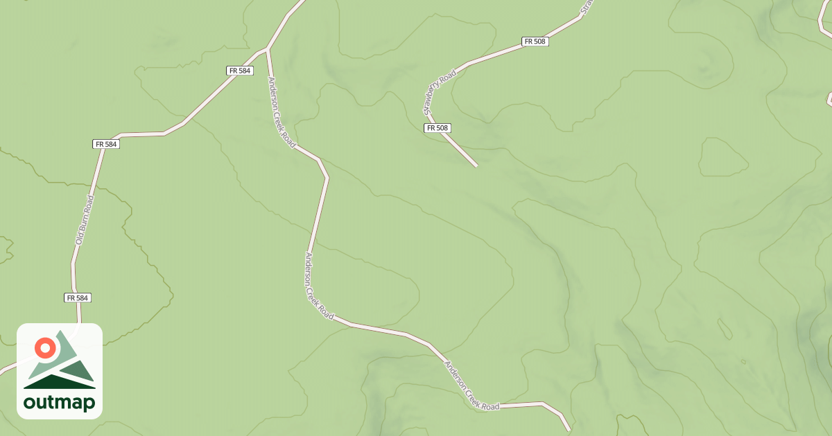 Map of ANDERSON CREEK ROAD