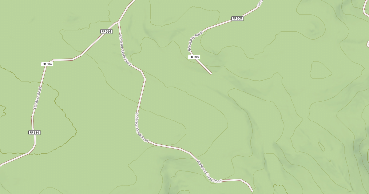 Map preview of ANDERSON CREEK ROAD