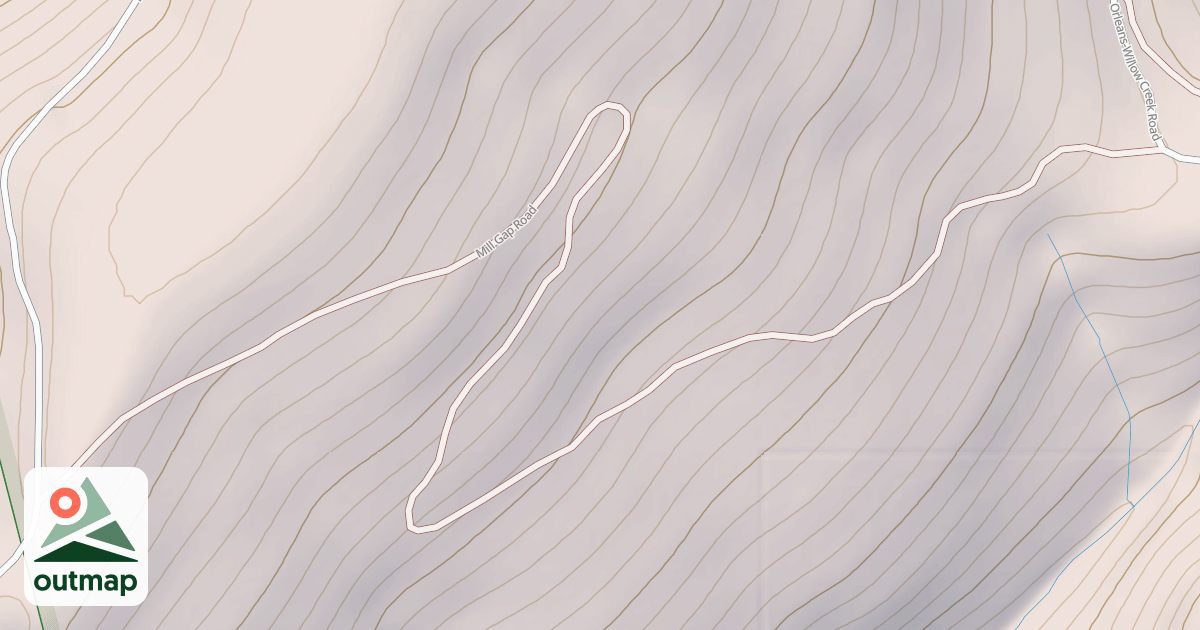 Map of MILL GAP