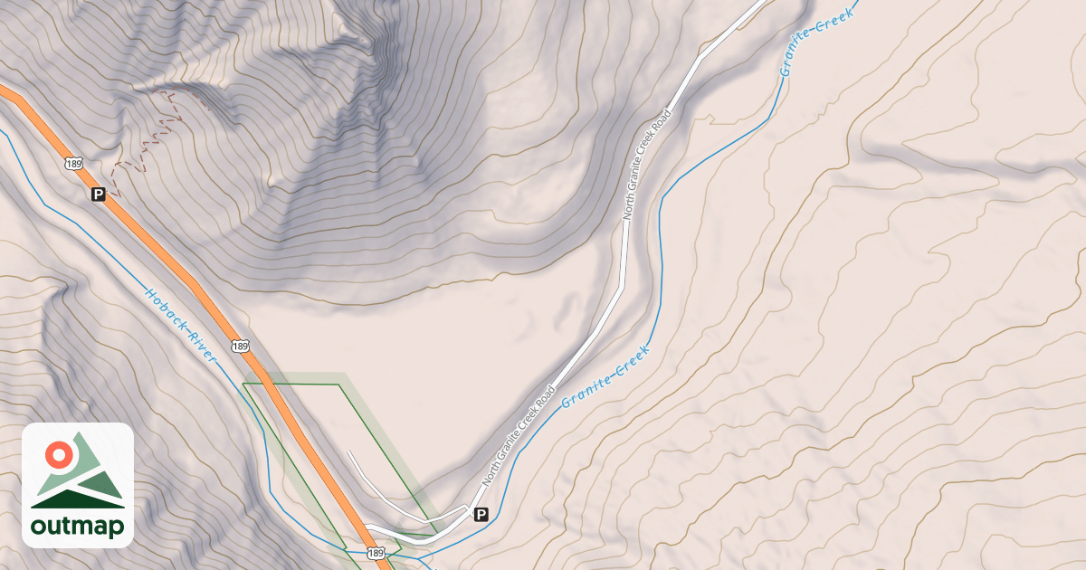 Map of GRANITE CREEK