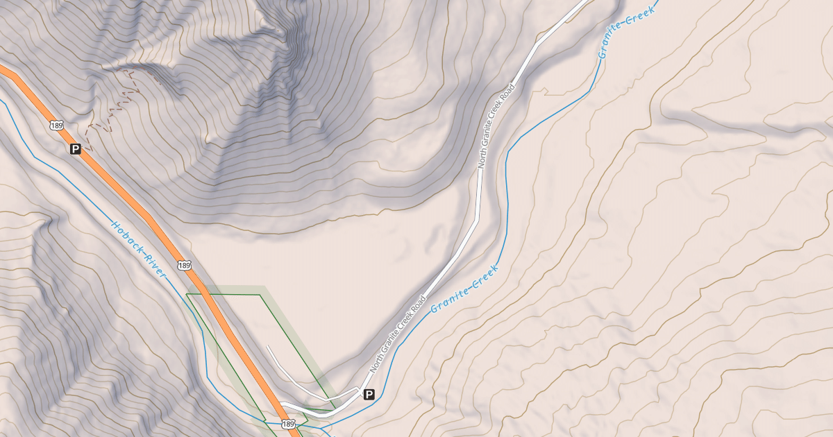 Map preview of GRANITE CREEK