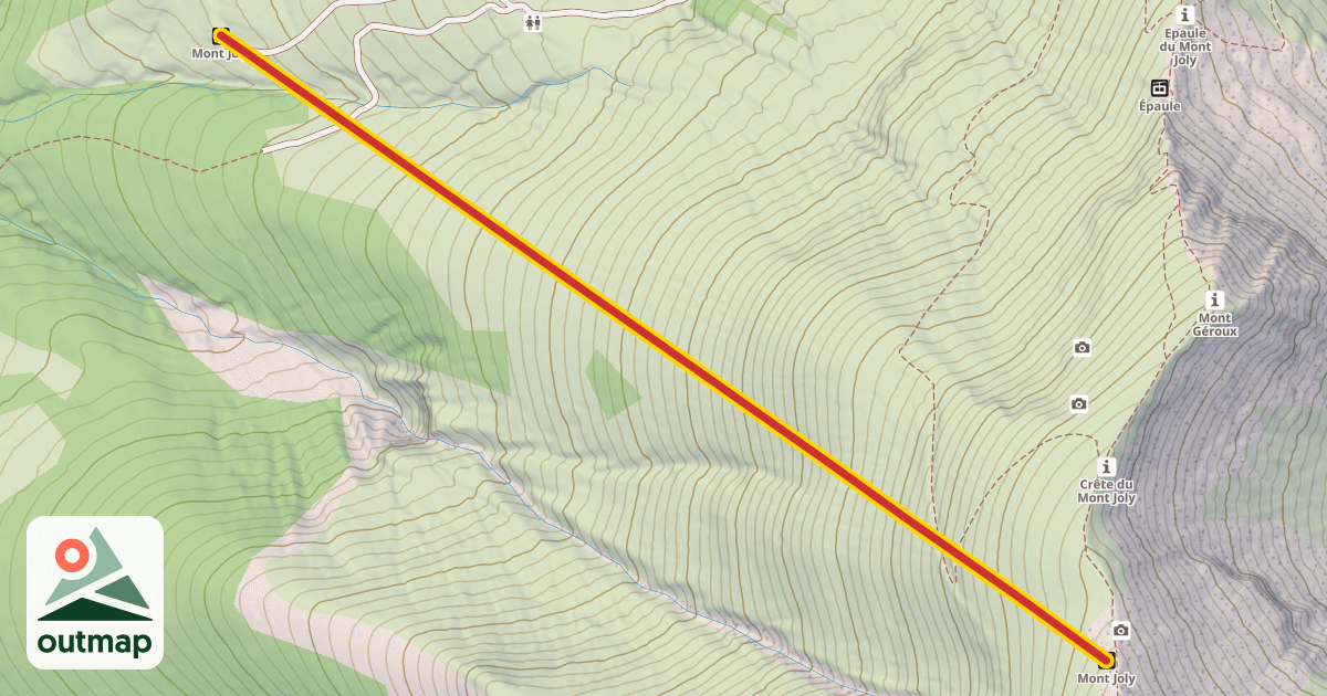 Map of Mont Joly