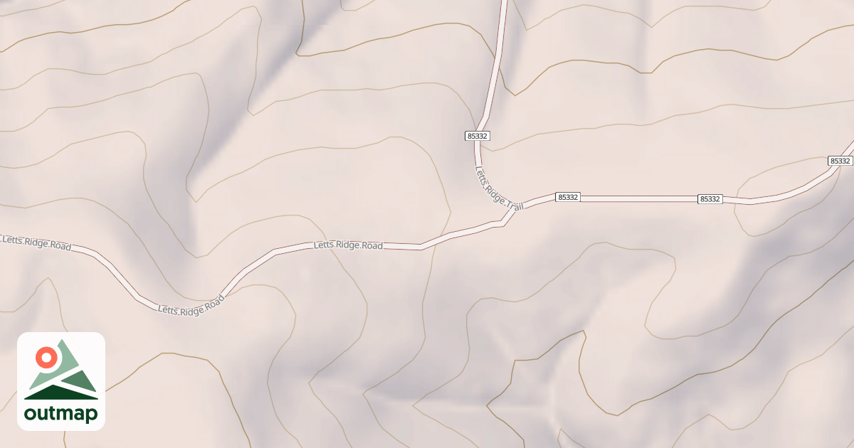 Map of LETTS RIDGE