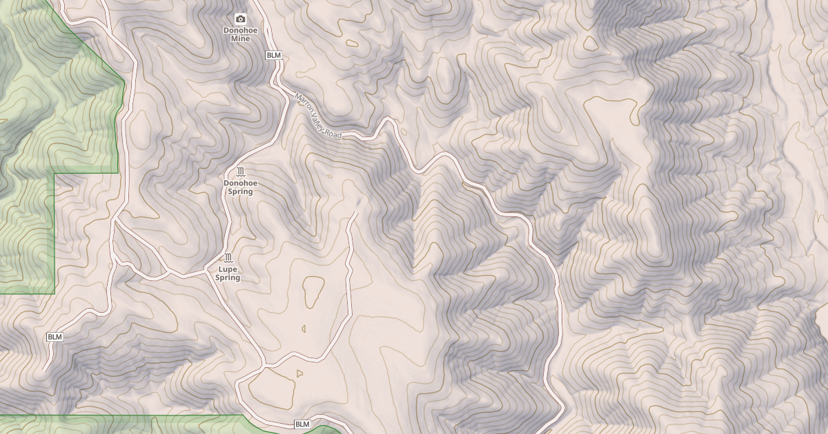 Map preview of Cottonwood Creek Rd