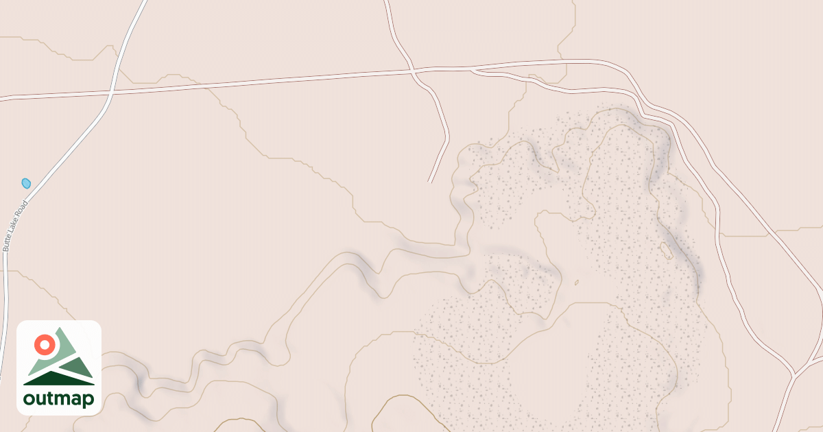 Map of BIDWELL SPRINGS TIE