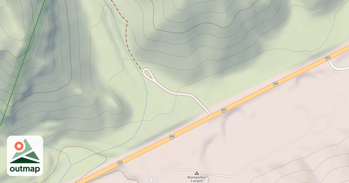 Map of LOWER GERTCH CANYON
