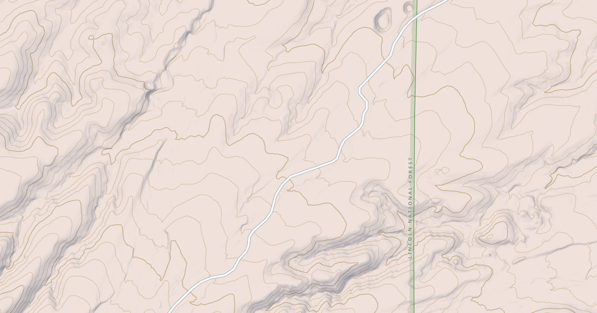 Map preview of USFS National Forest System Roads {55C5108F-673A-40DA-9D6B-E1C5C761C6CF}