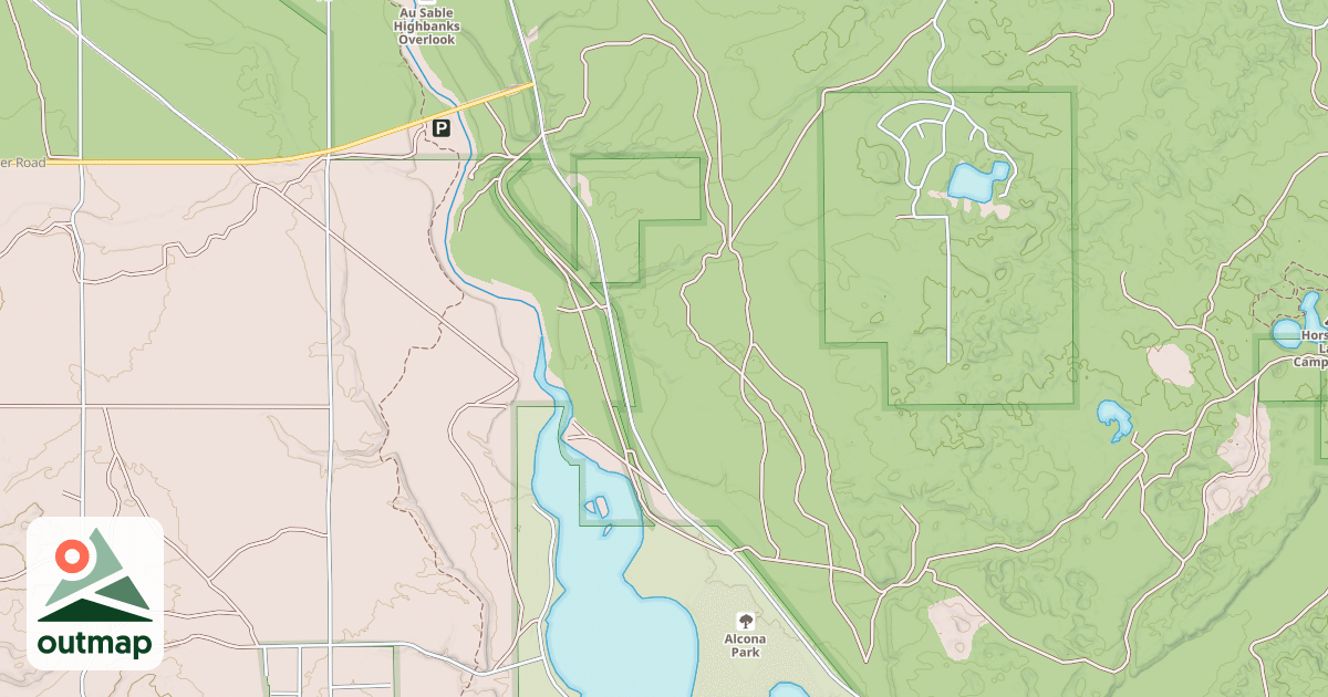 Map of Alcona Atv Trail