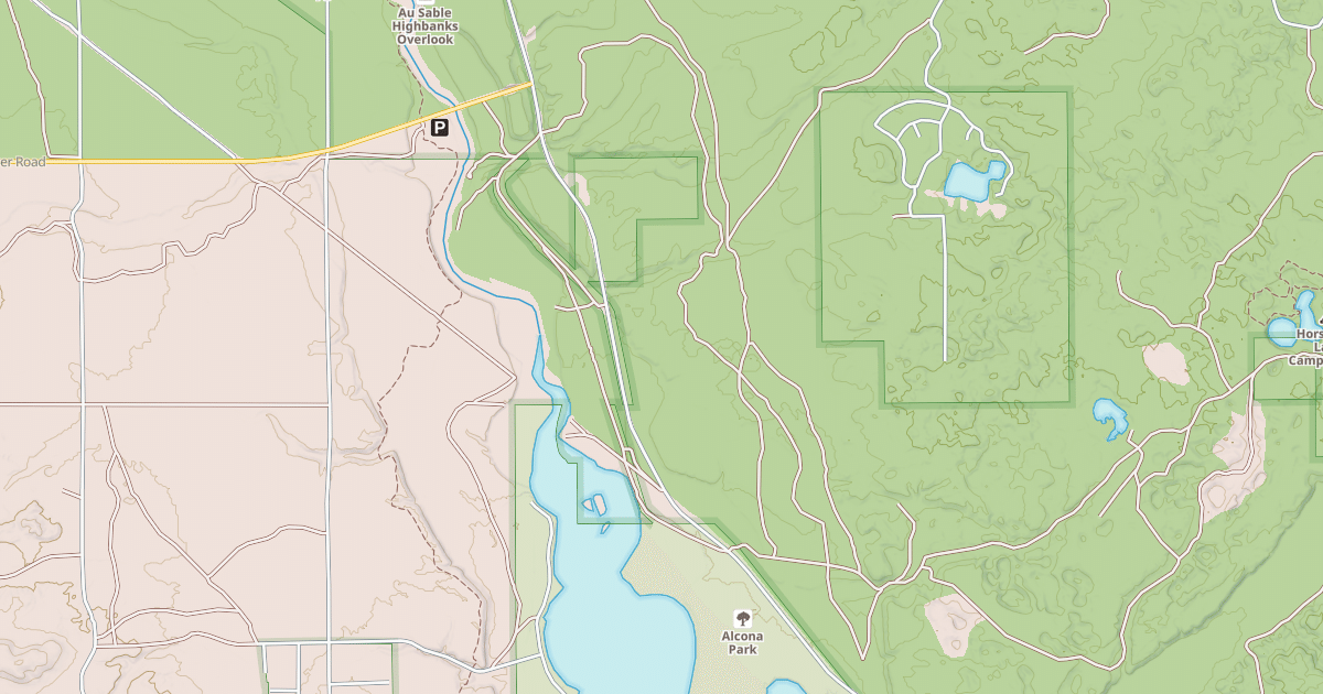 Map preview of Alcona Atv Trail