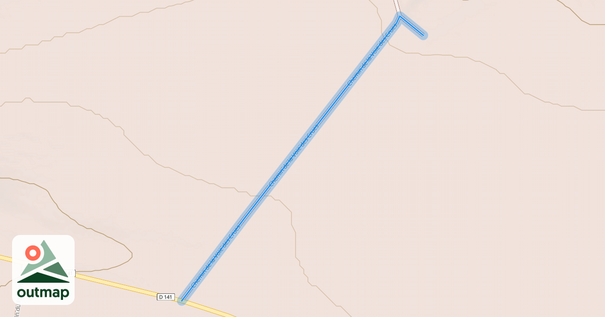 Map of Chemin de la Voie des Crues