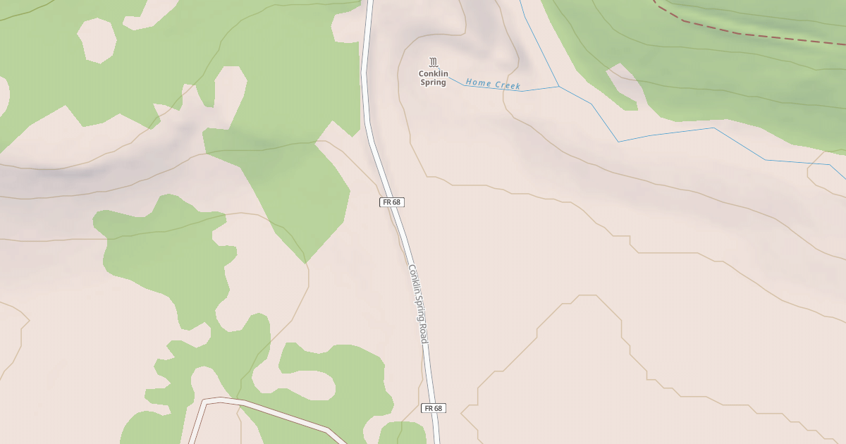 Map preview of USFS National Forest System Roads {501E7618-F397-4F60-8BB1-E92EE5EE63EE}