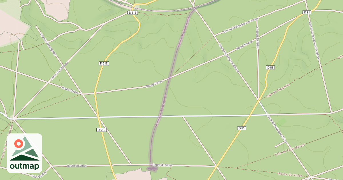 Map of Route de Boursonne