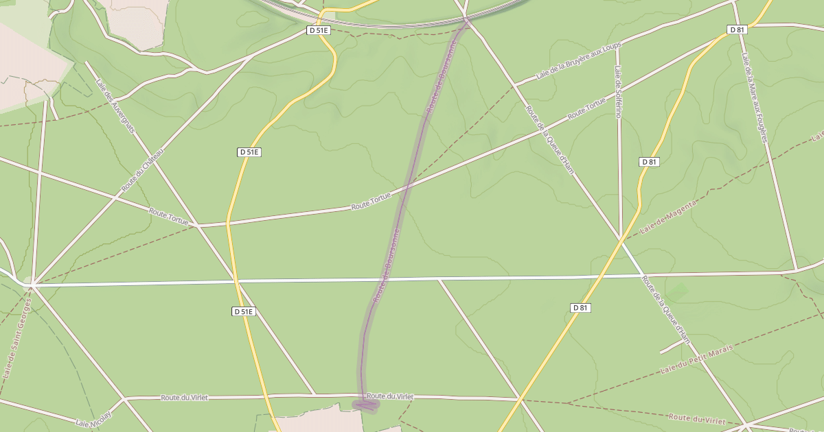 Map preview of Route de Boursonne