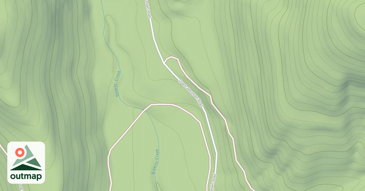 Map of 17 Mile/quartz Snowmobile
