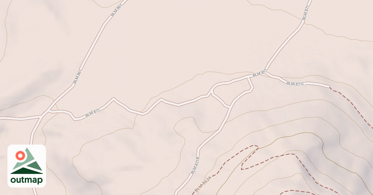 Map of BLM National GTLF Public Motorized Roads f5aead4a-f2f9-44e8-9d18-be225e4dcd42
