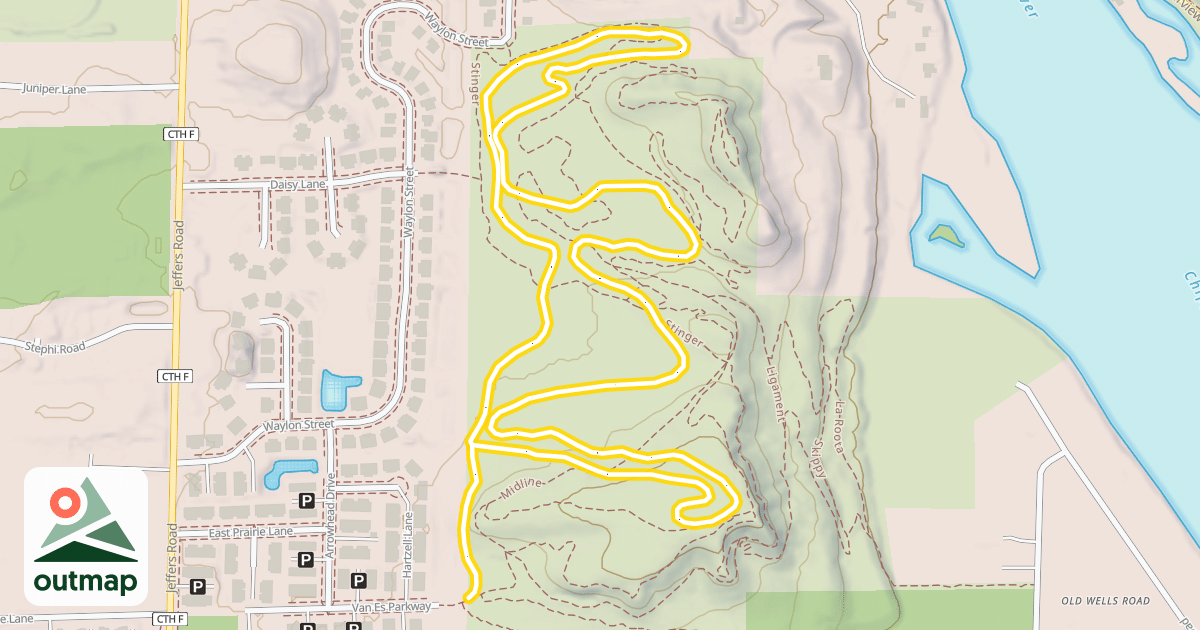 Map of Ski Trail