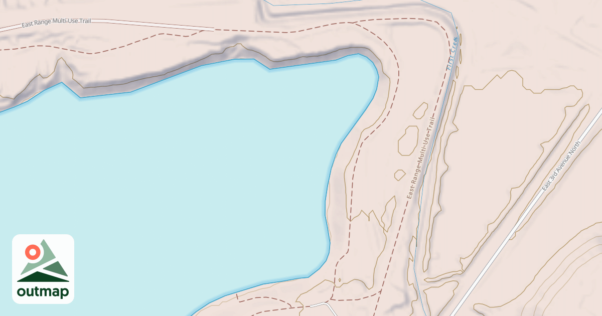 Map of East Range OHV Trail