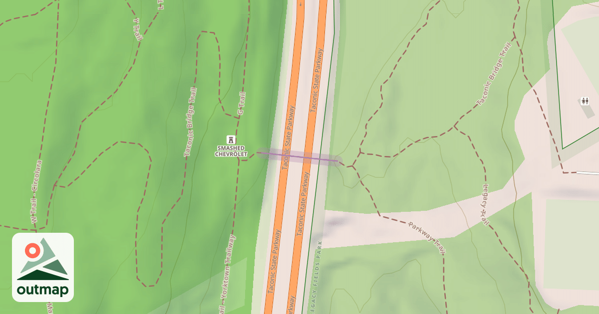 Map of Taconic Bridge Trail