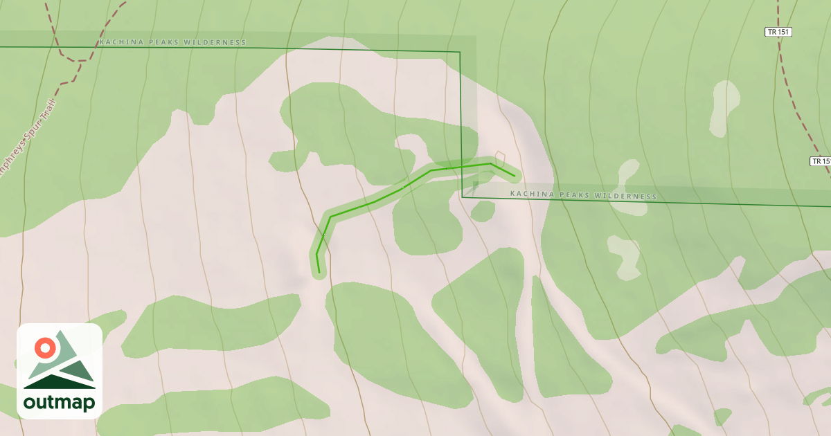 Map of Old Hart Prarie Liftline