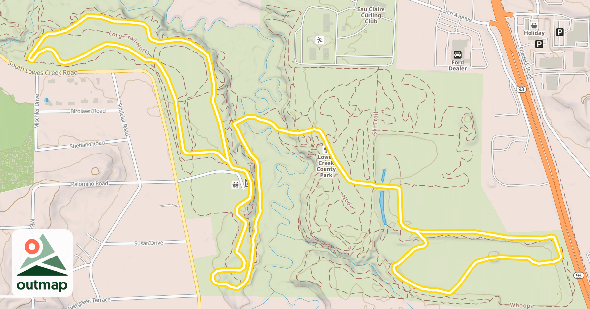 Map of Ski Trail
