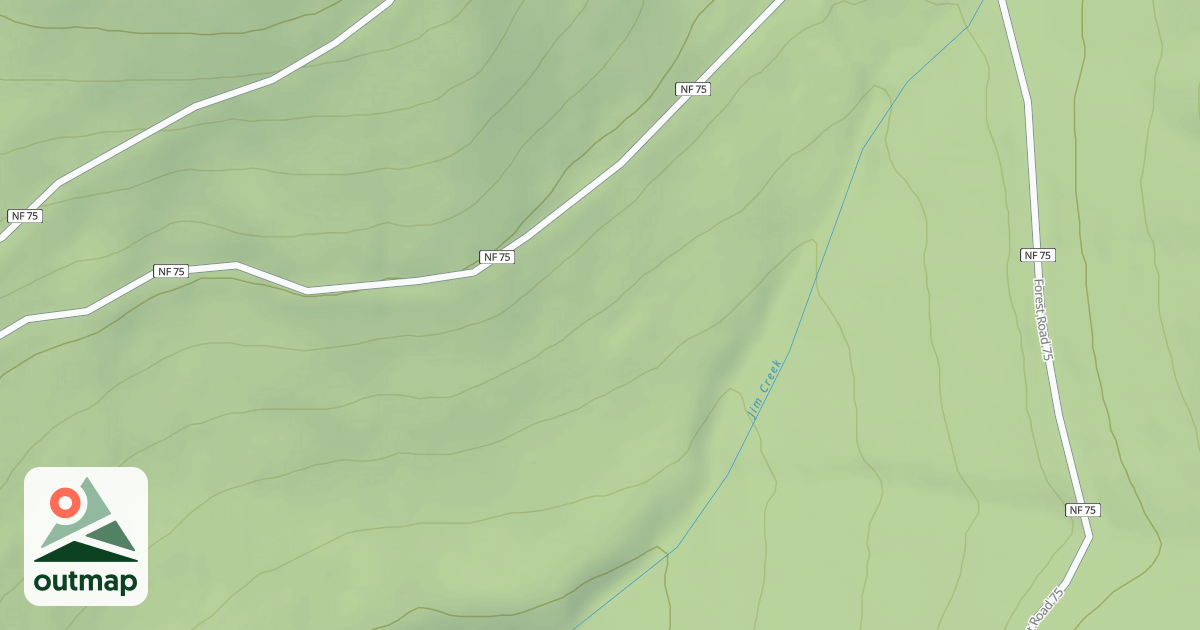 Map of USFS Motor Vehicle Use Map Roads {6AF81874-C440-4CD1-B7B4-3A90F9BD9978}