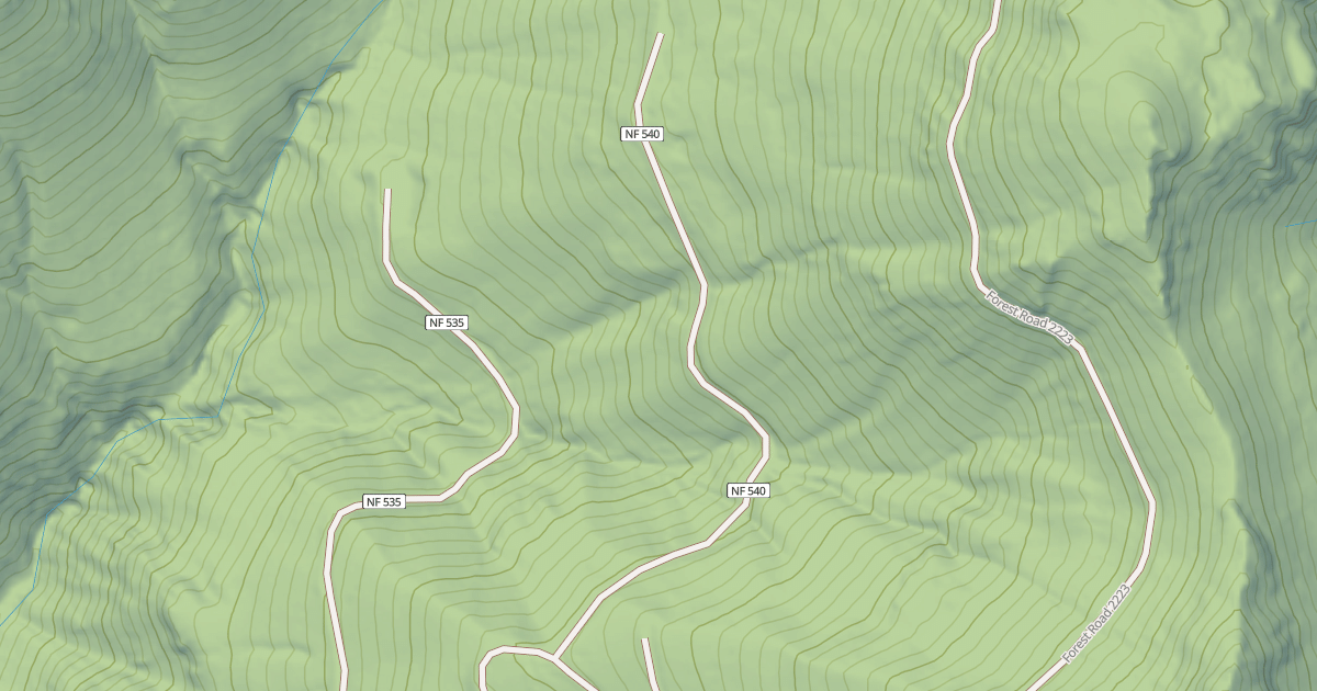 Map preview of USFS Motor Vehicle Use Map Roads {E70BA685-2883-49F1-9087-8EAE6518B1DD}